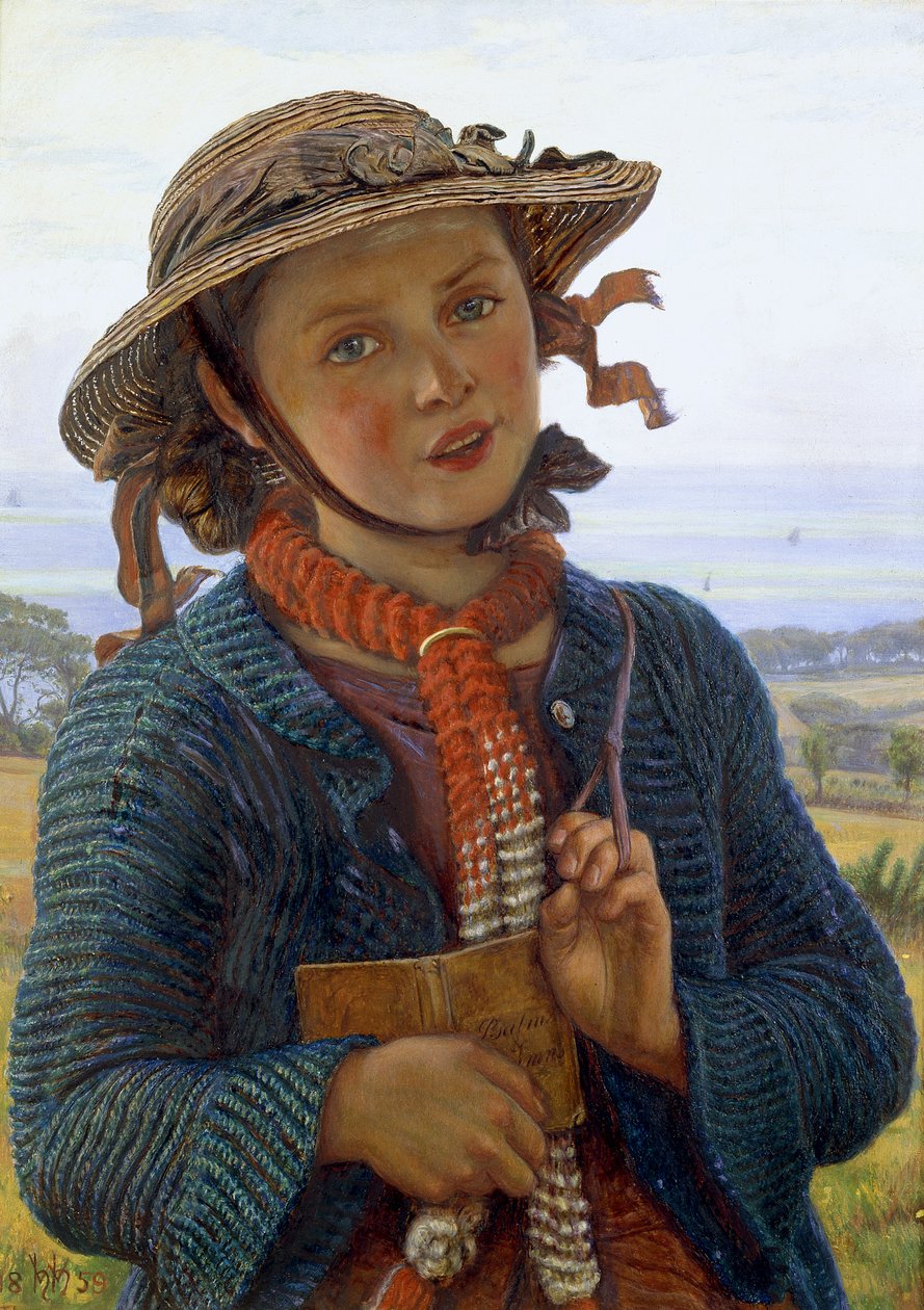 Skolejentas salme, 1859 av William Holman Hunt