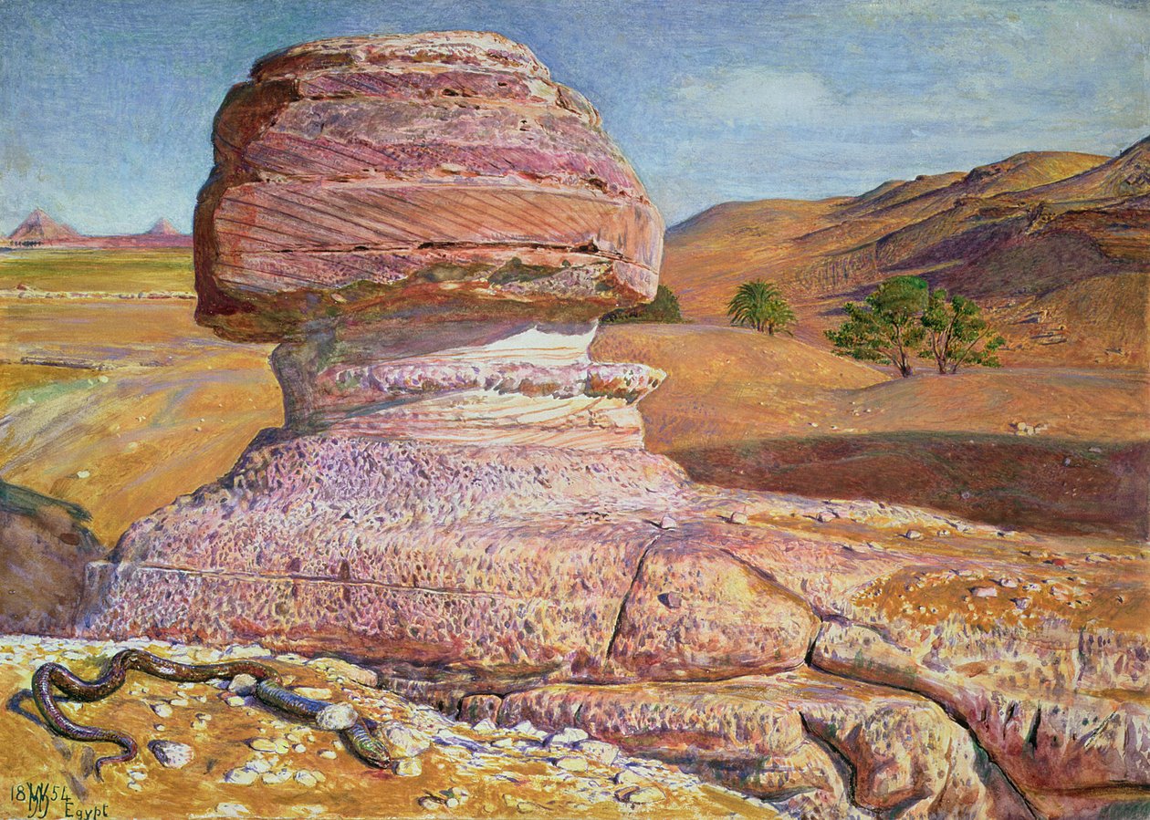 Sfinksen ved Gizeh, 1854 av William Holman Hunt