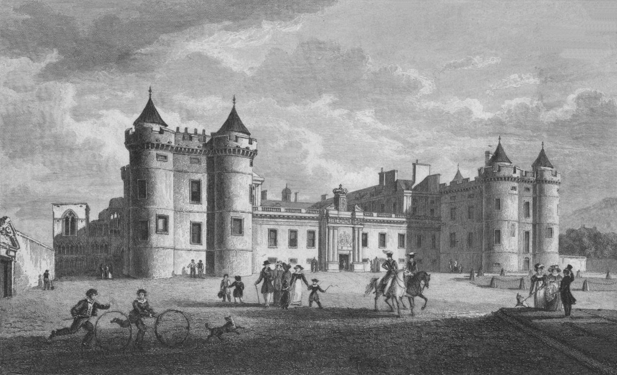 Palace of Holyrood, 1831. av William Home Lizars