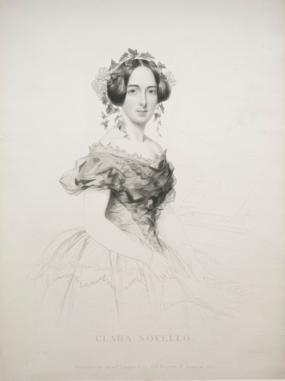 Clara Novello, 1852. av William Humphreys