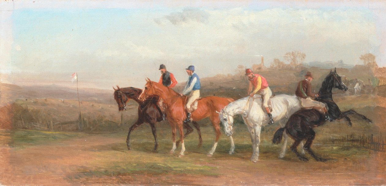 Steeplechasing: Ved starten av William J. Shayer
