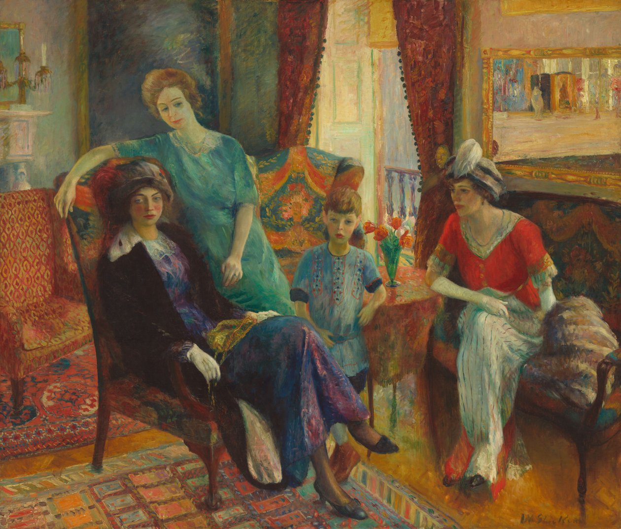 Familiegruppe, 19101911. av William James Glackens