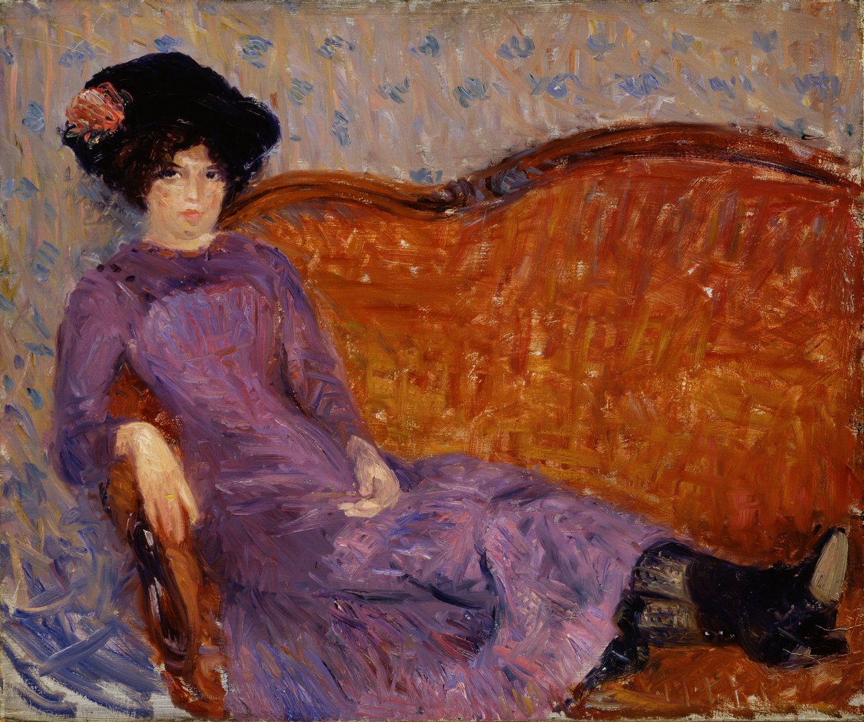 Den lilla kjolen, 1908-1910. av William James Glackens