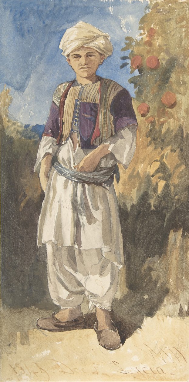 Stående tyrkisk ungdom, 1844. av William James Muller