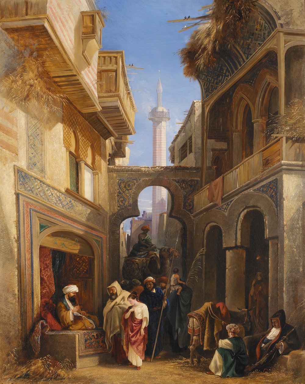 Gatescene i Kairo, 1839. av William James Muller