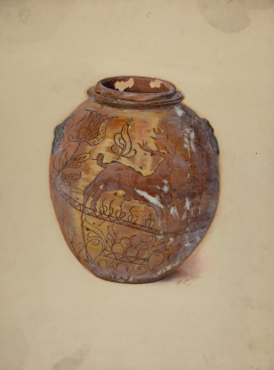Pa. German Jar, ca. 1937. av William L Antrim