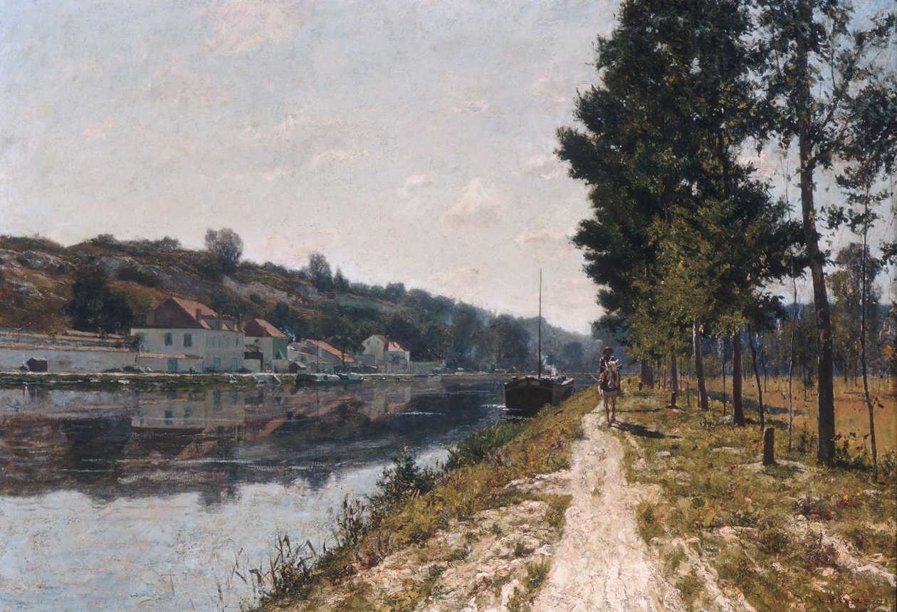 Banks of the Loing, ca. 1894-97. av William Lamb Picknell
