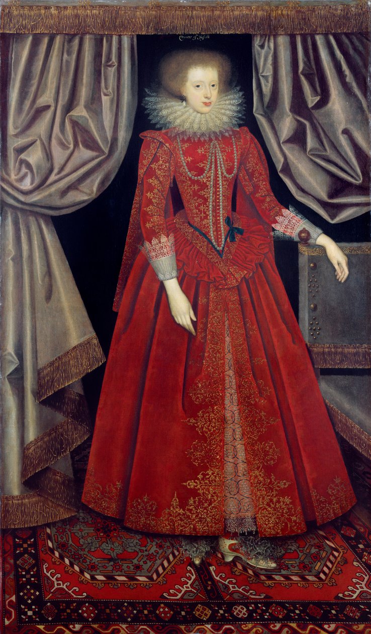Catherine Howard, grevinne av Suffolk, c1615 av William Larkin