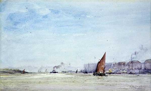Chatham Dockyard av William Lionel Wyllie