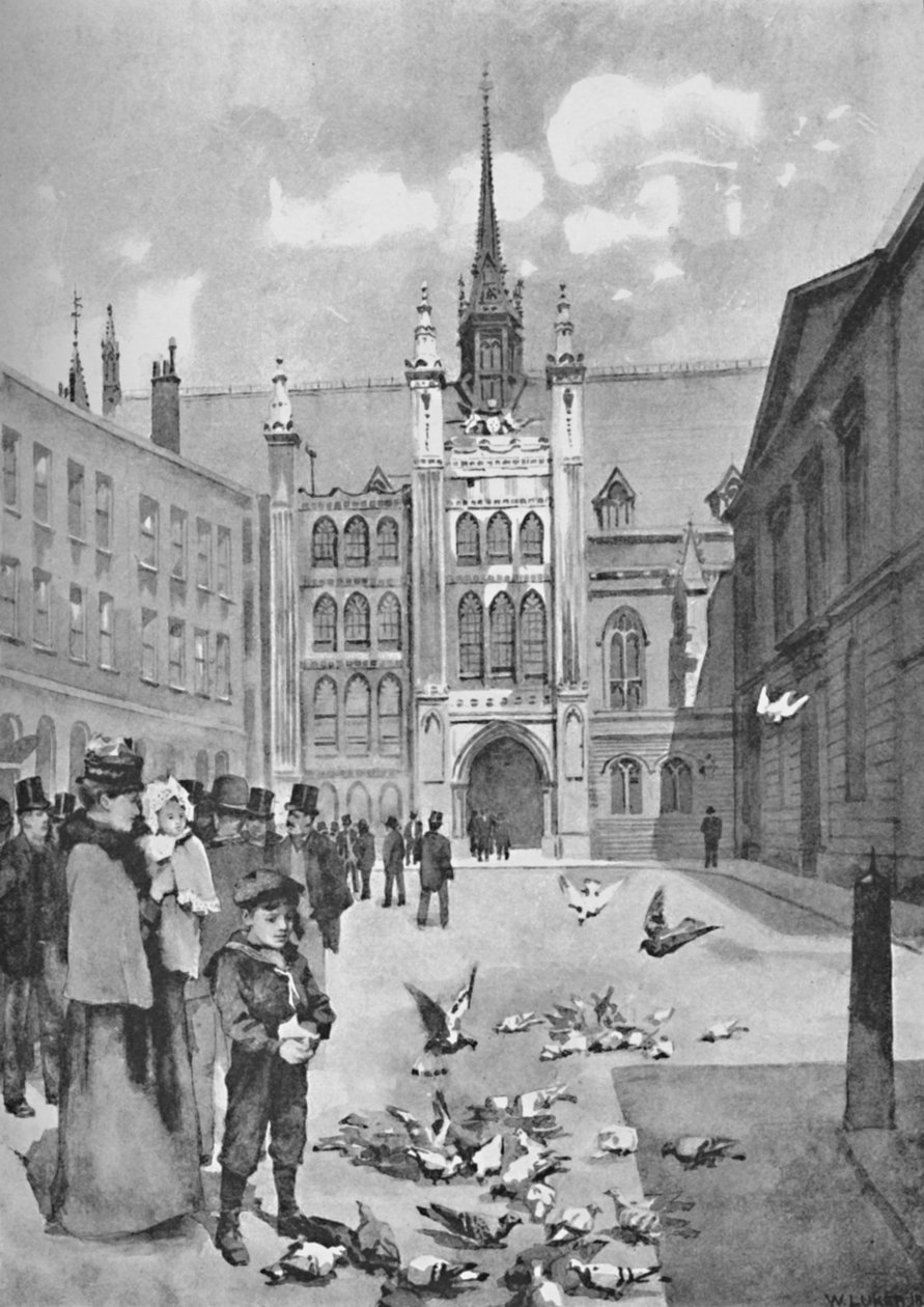The Guildhall, Front Exit, 1891 av William Luker
