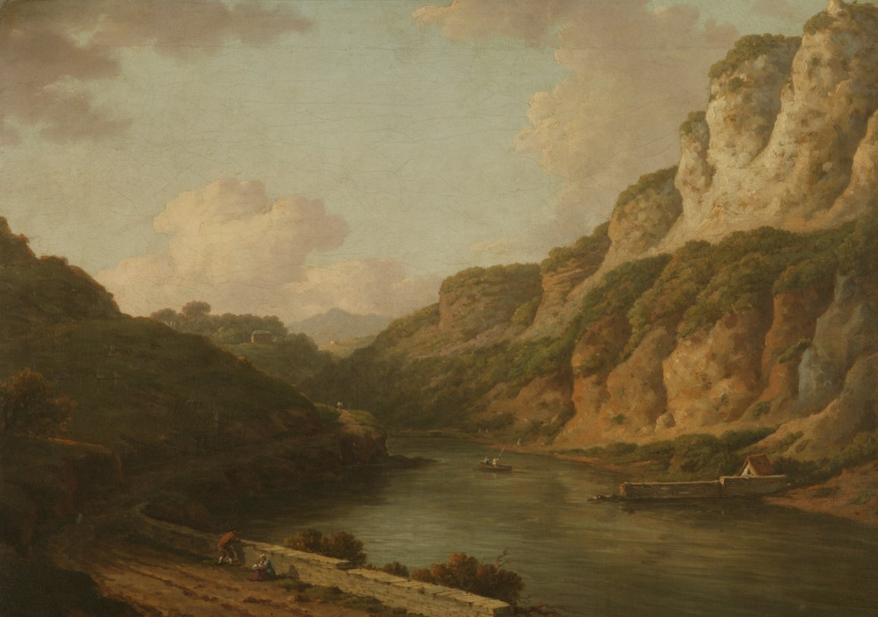Matlock, Derbyshire, ca. 1780 (olje på lerret) av William Marlow