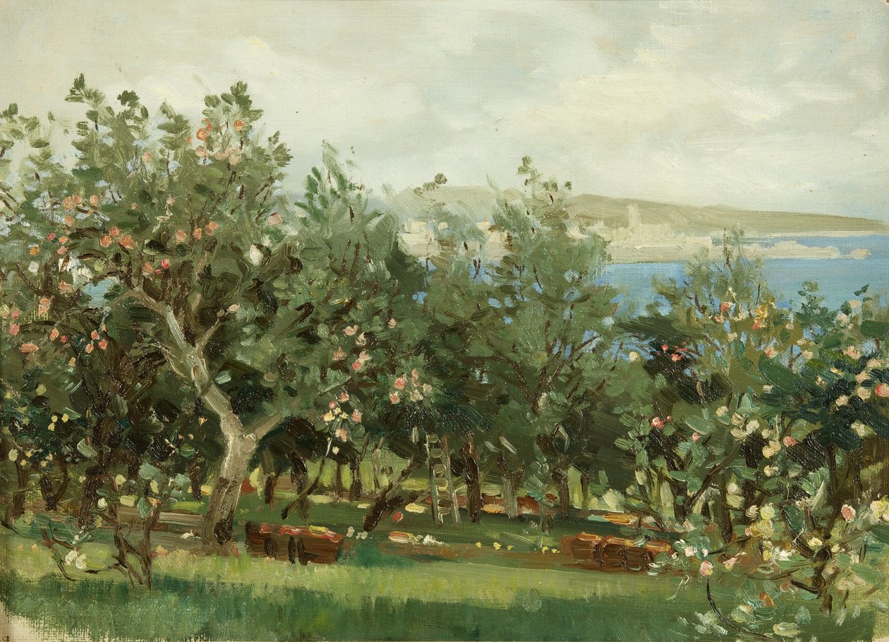 En eplehage (olje på lerret) av William Matthew Hale