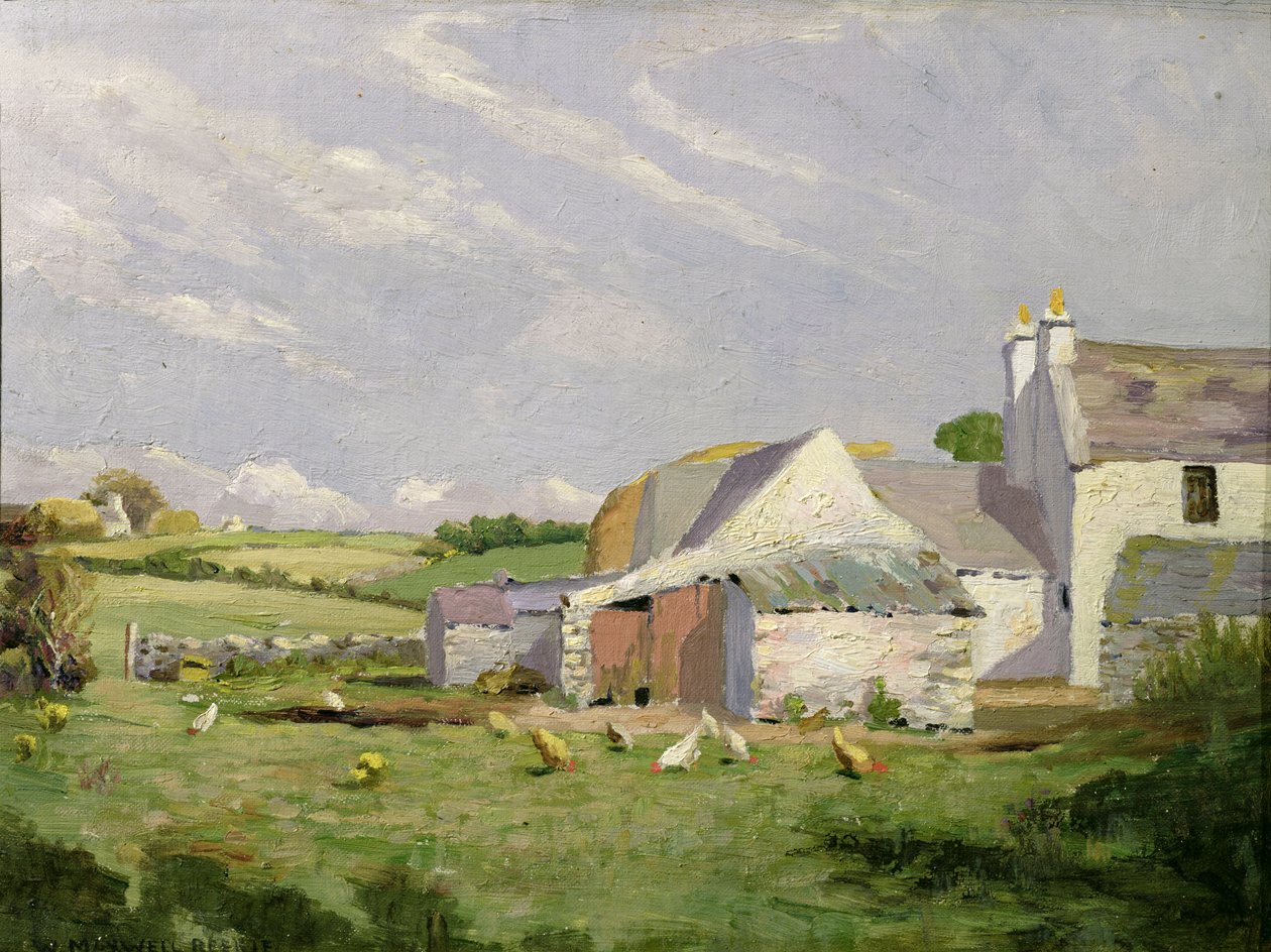 An Anglesey Farm (olje på lerret) av William Maxwell Reekie