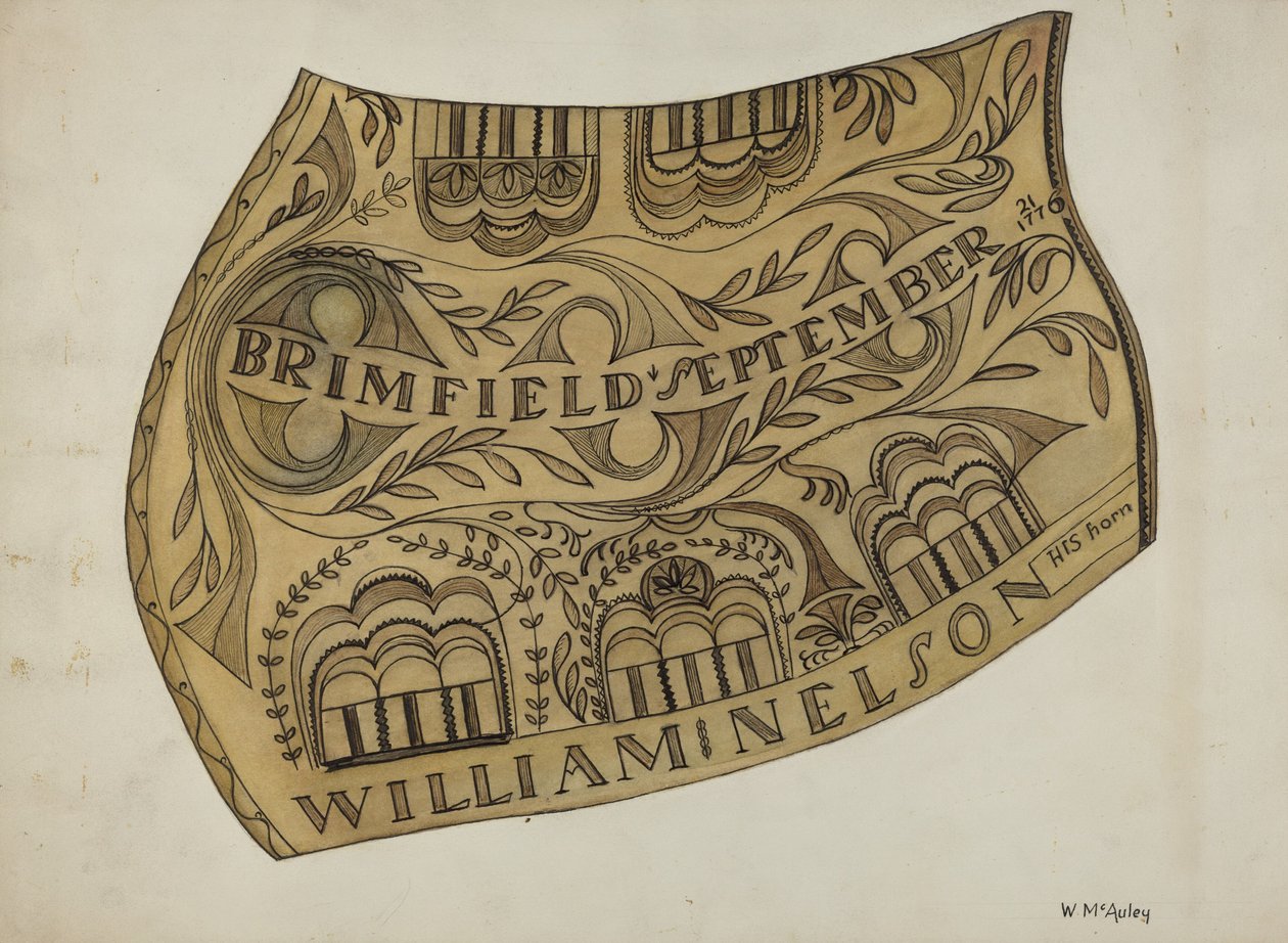 Pulverhorn, ca. 1937. av William McAuley