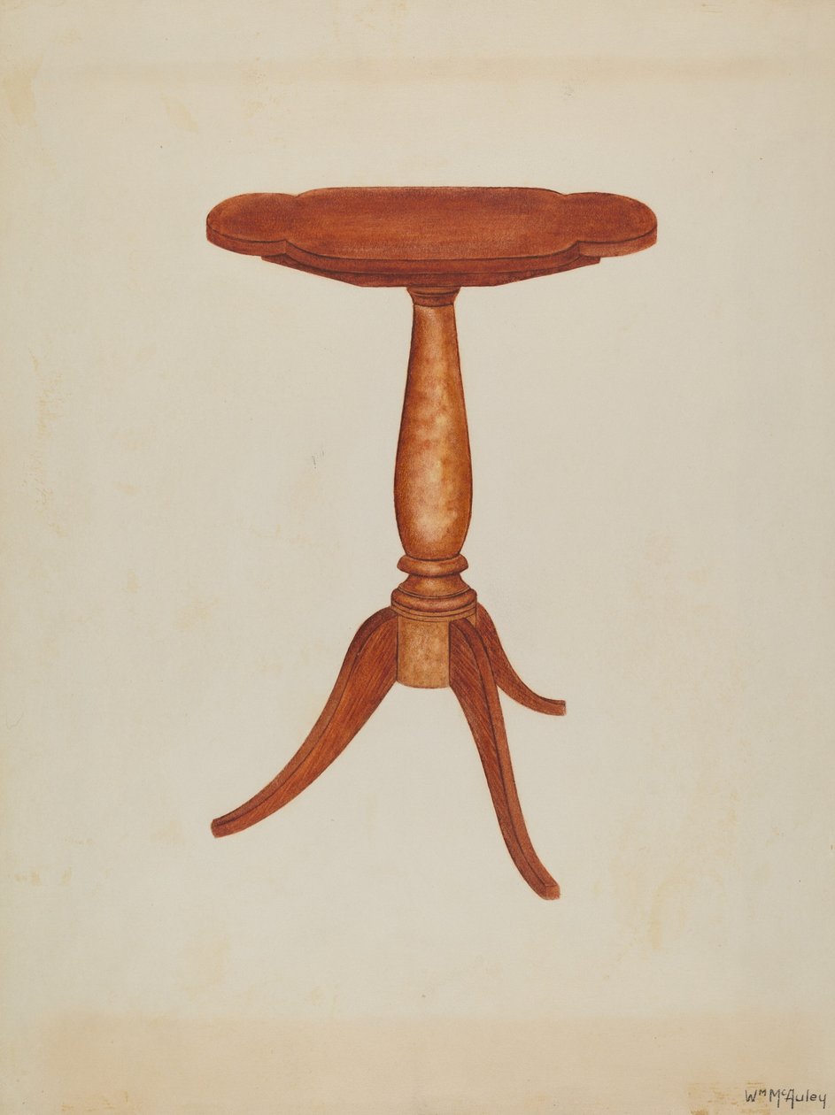 Tipp-table eller Cant-table, 1937. av William McAuley
