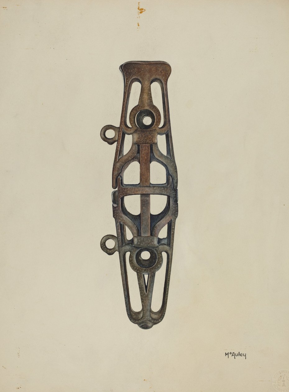 Pisksokkel, ca. 1937. av William McAuley