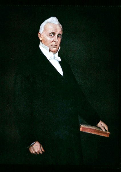 James Buchanan (farge litho) av William Merritt (after) Chase