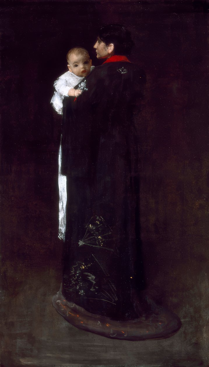 Mor og barn av William Merritt Chase