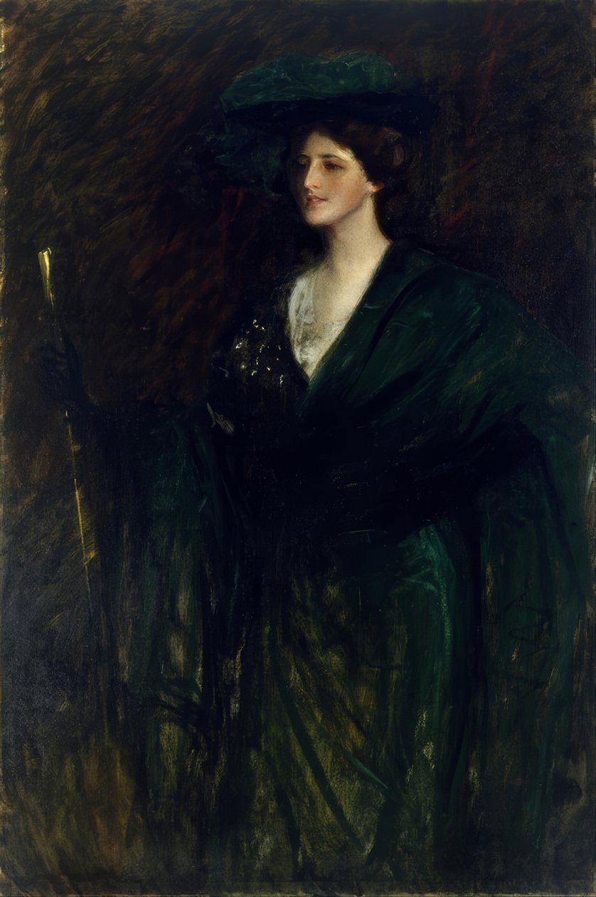 Smaragdfruen av William Merritt Chase