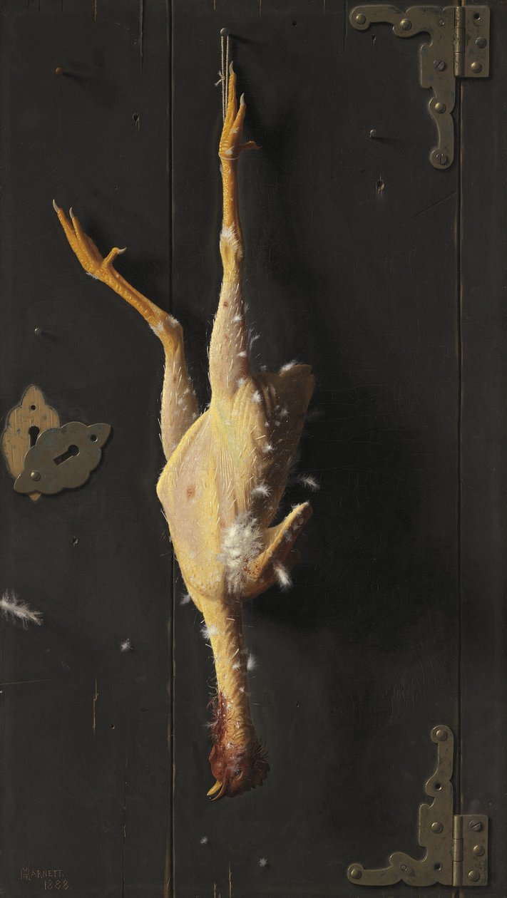 Til søndagens middag, 1888. av William Michael Harnett
