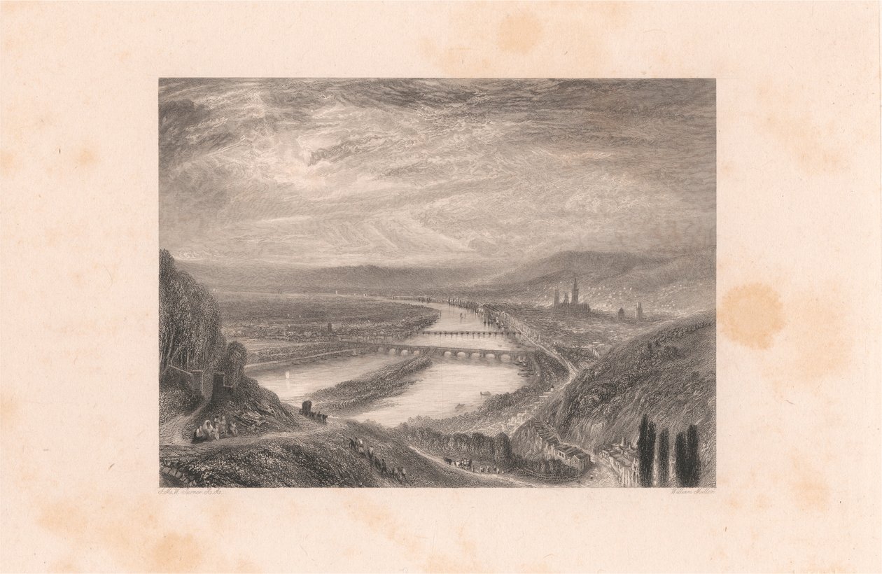 Rouen, fra St. Catherine's Hill av William Miller
