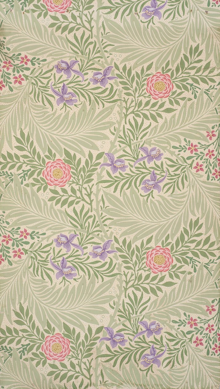 Larkspur. Bakgrunn, 1874. av William Morris