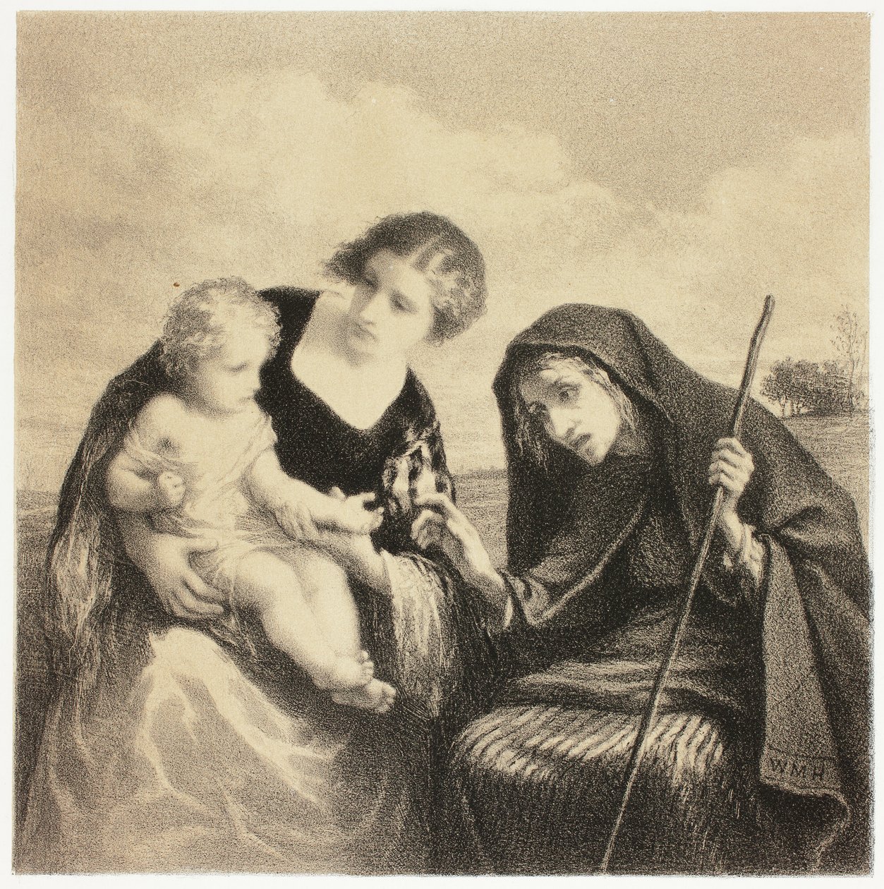 Spådame av William Morris Hunt