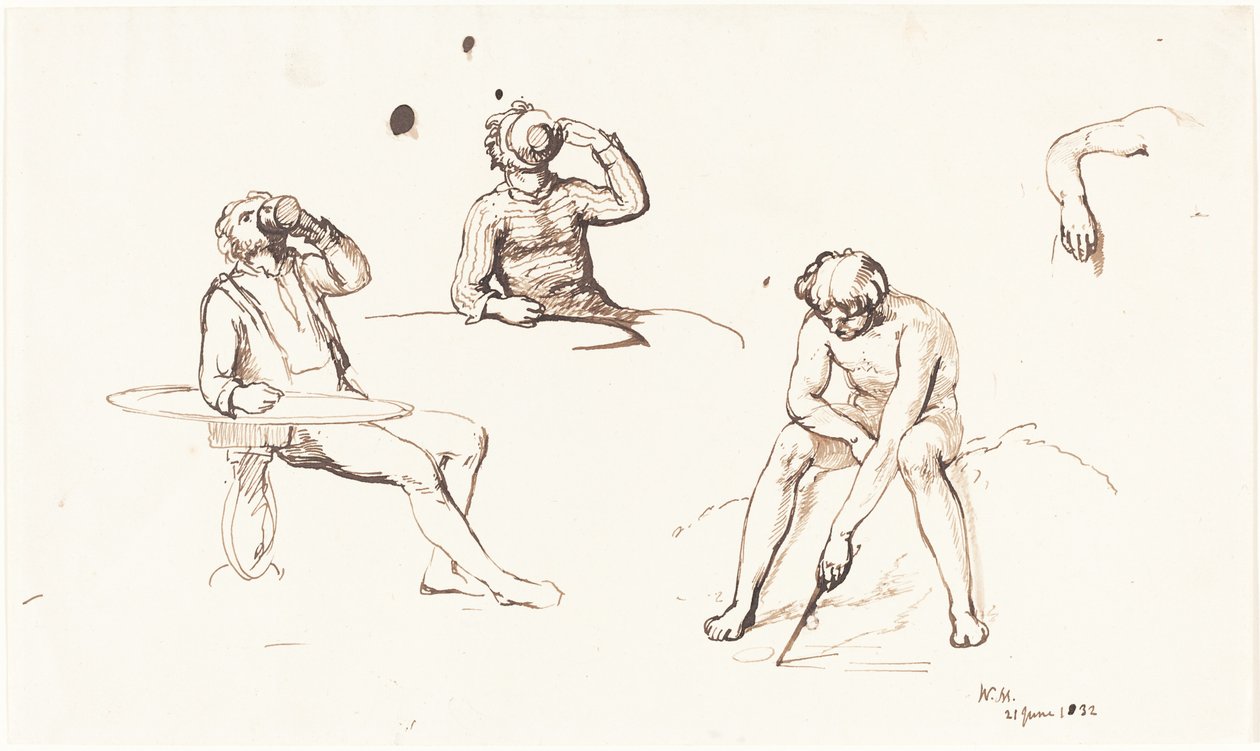 Figurstudier av William Mulready