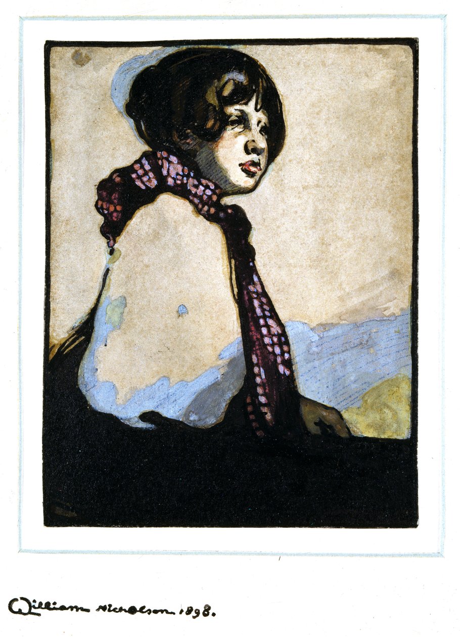En jente, halvlang av William Nicholson