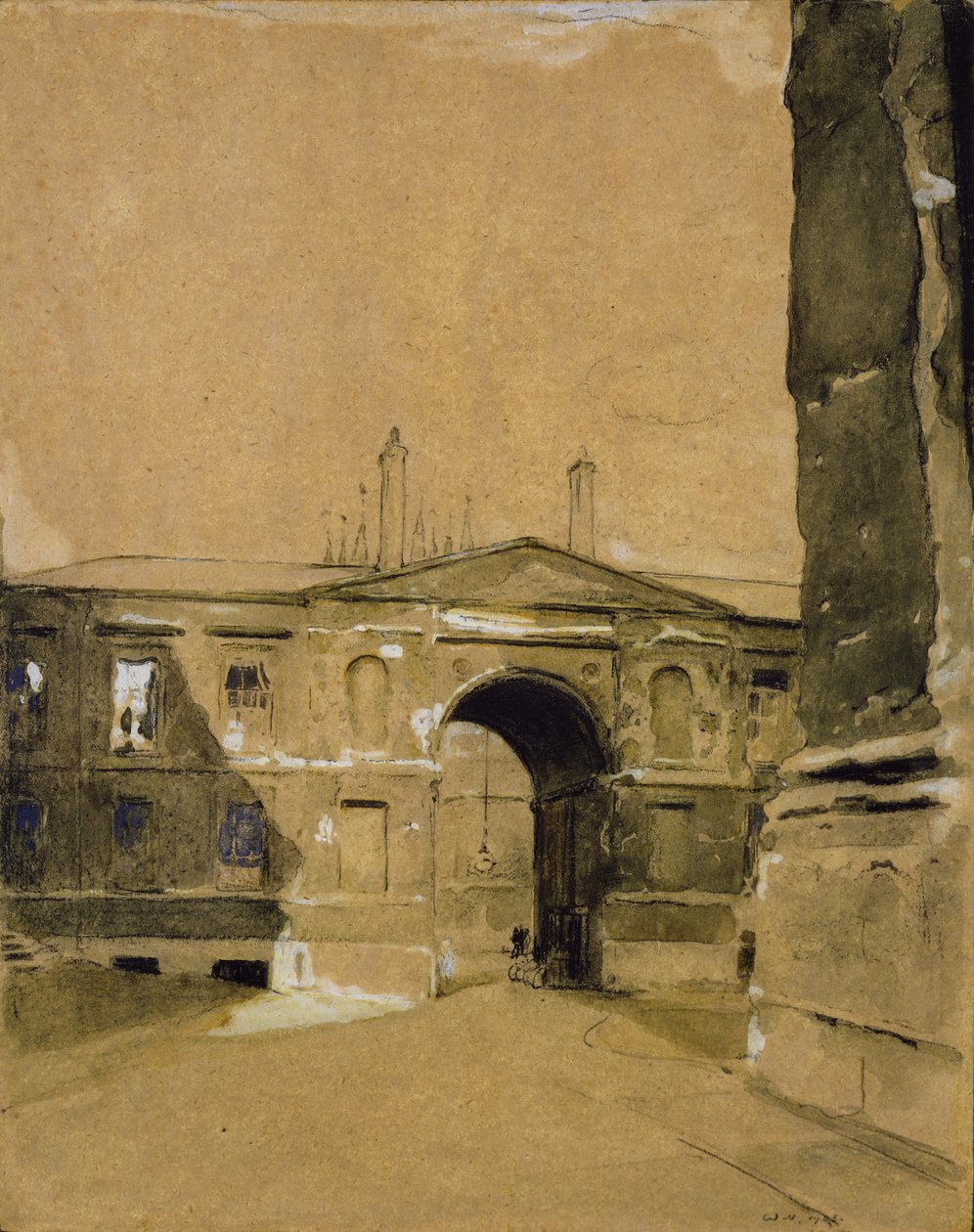 Canterbury Gate, Christ Church, Oxford av William Nicholson