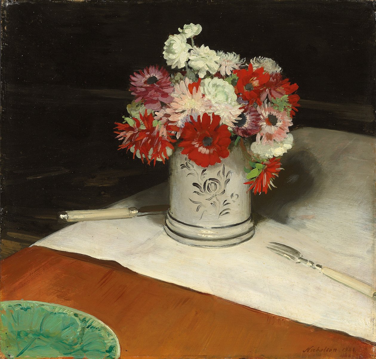 Doble anemoner av William Nicholson