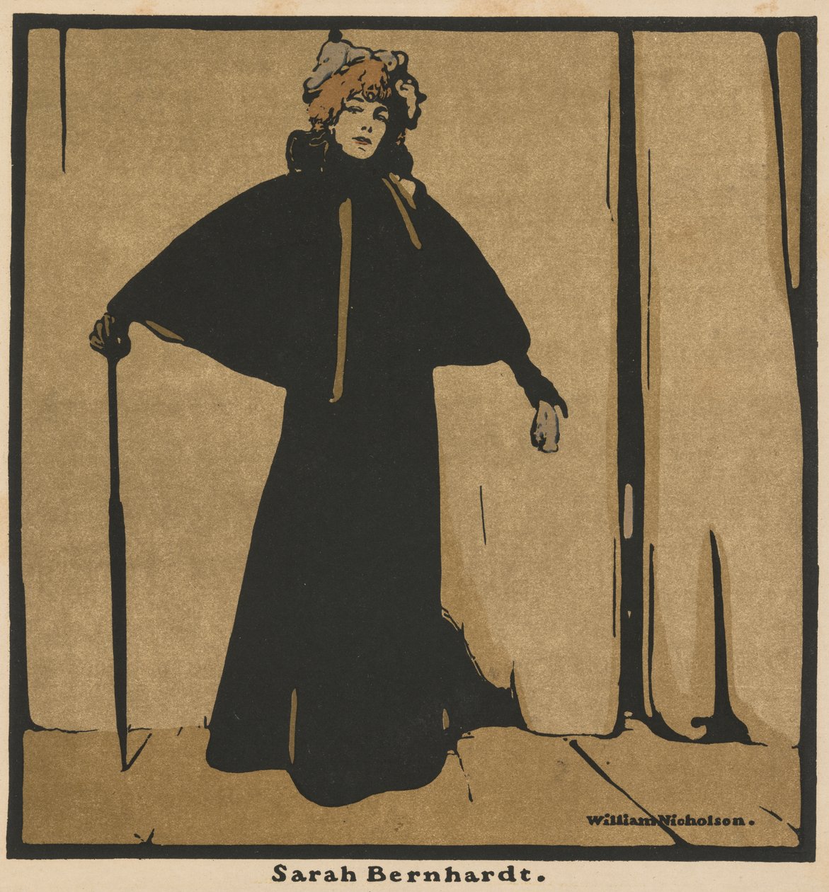 Tolv portretter: Sarah Bernhardt av William Nicholson
