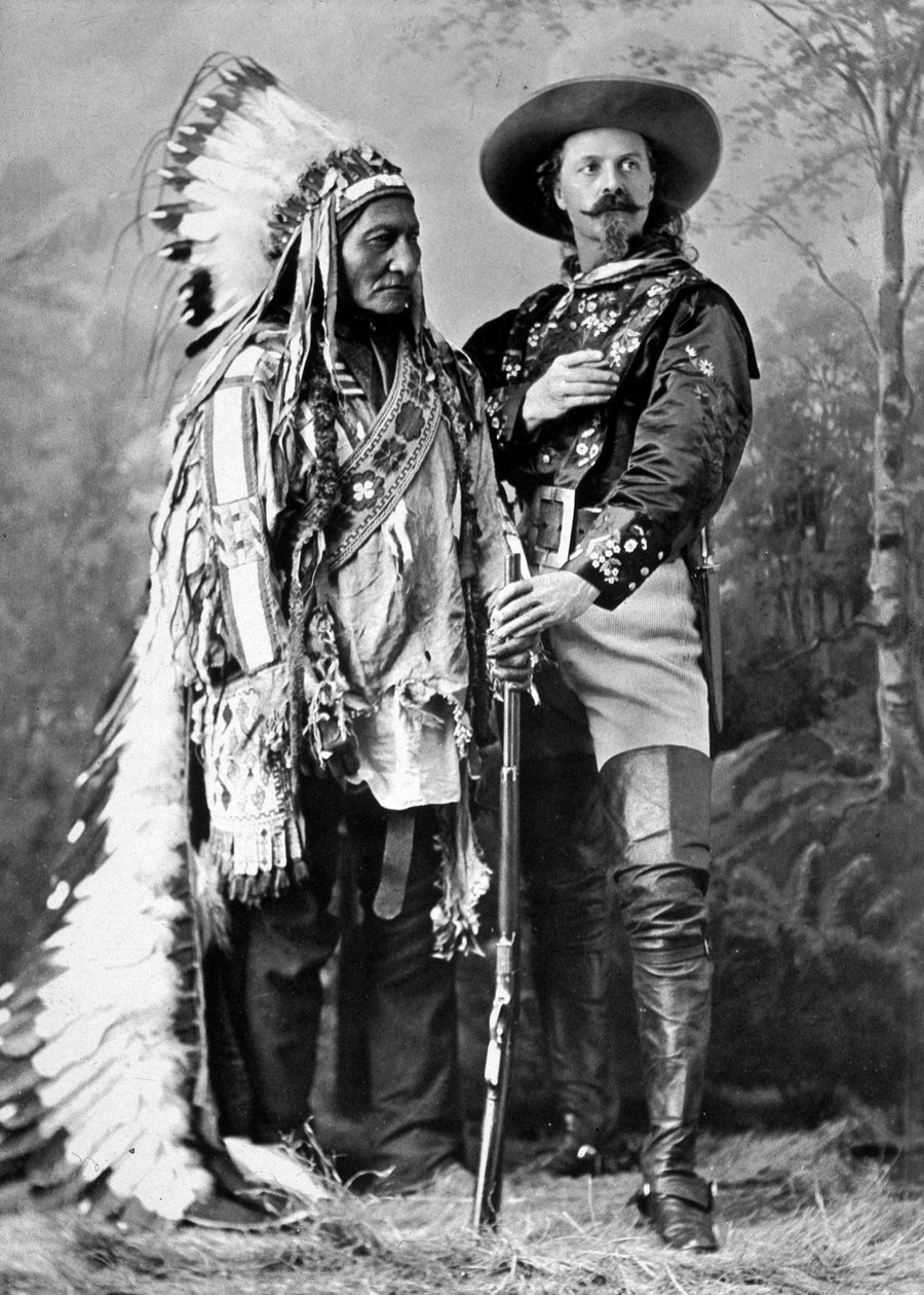 Sitting Bull og Buffalo Bill i 1886. av William Notman