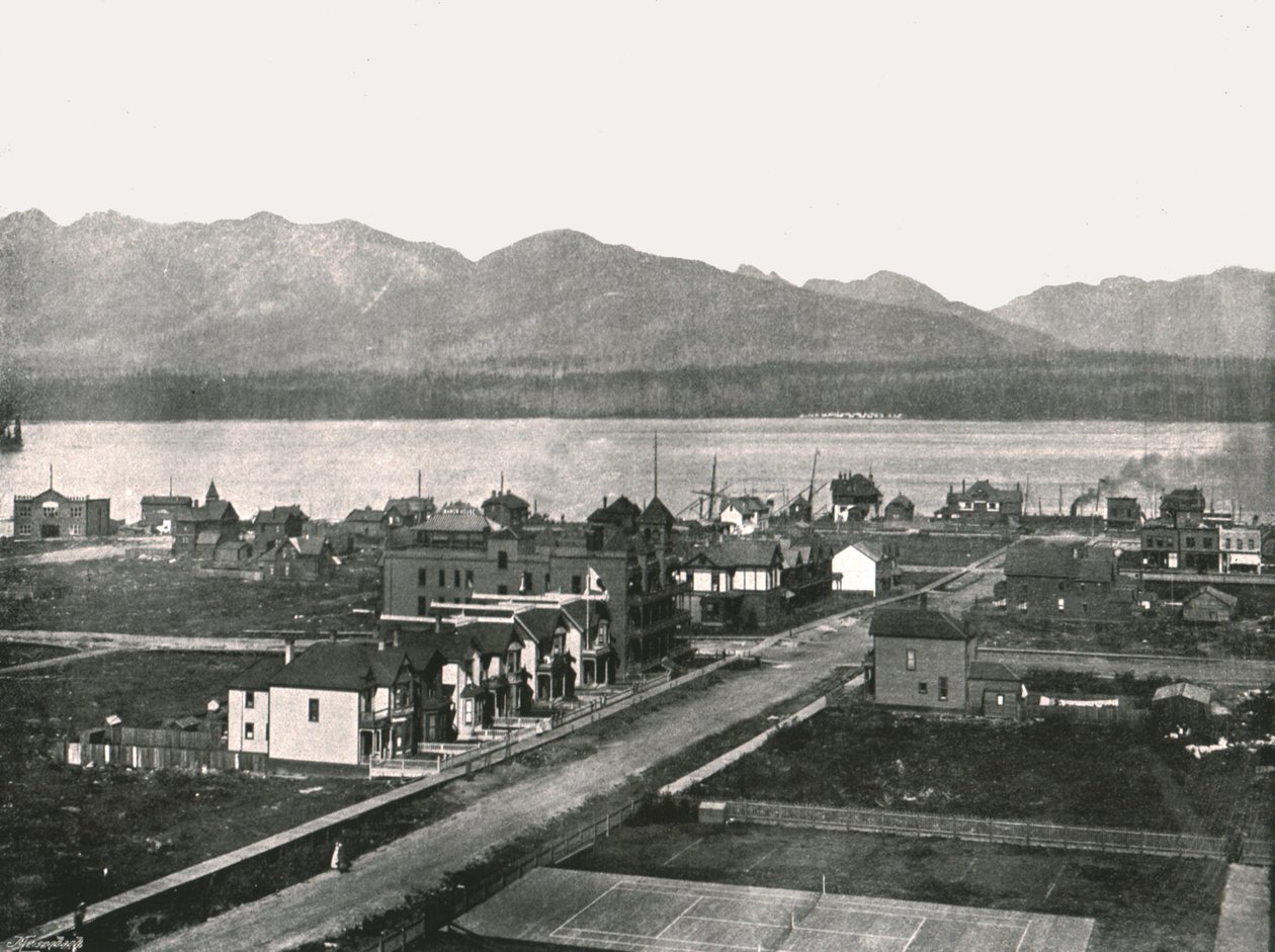 Havnen, Vancouver, Canada, 1895. av William Notman and Son