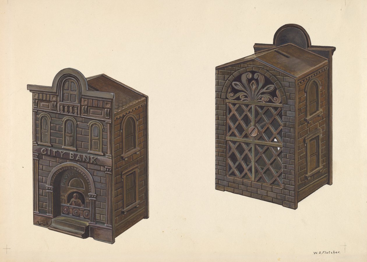 City Bank Toy Bank, ca. 1938. av William O. Fletcher