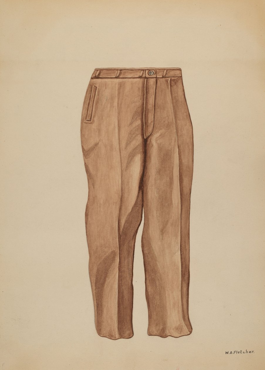 Bukser, c. 1937. av William O. Fletcher