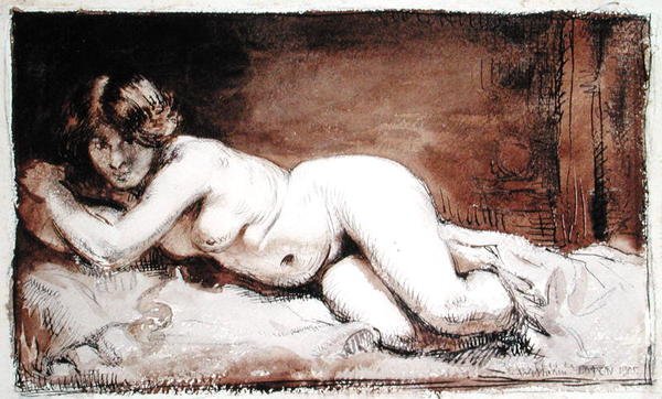 Naken kvinneskikkelse av William Orpen