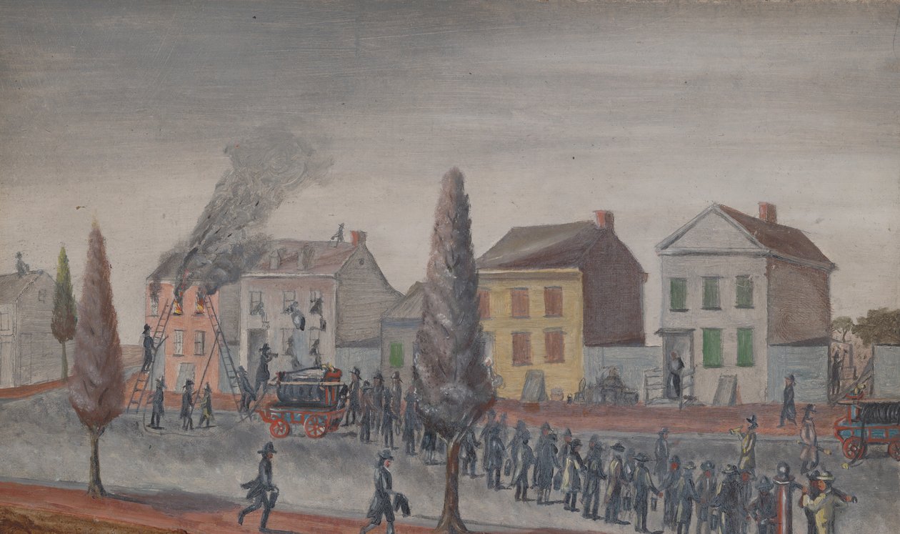 Bekjempe en brann, 1870-tallet. av William P. Chappel