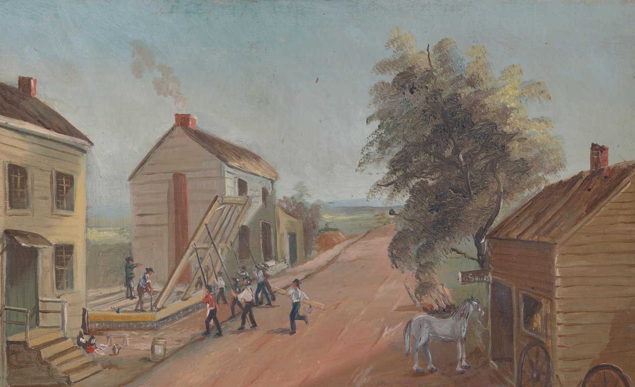 Husheving, 1870-tallet. av William P. Chappel