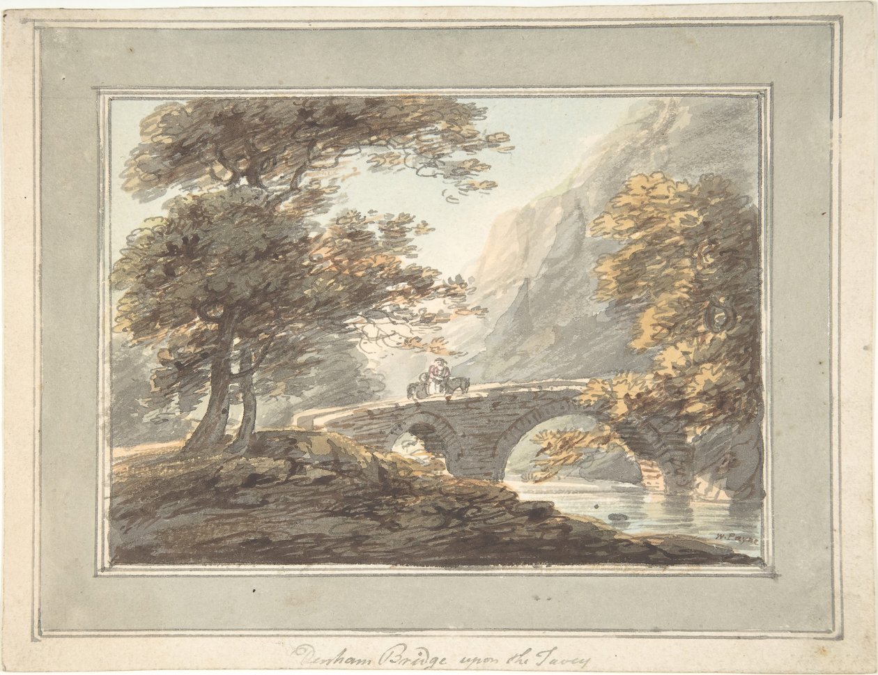 Denham Bridge upon the Tavy, 1780-1830. av William Payne
