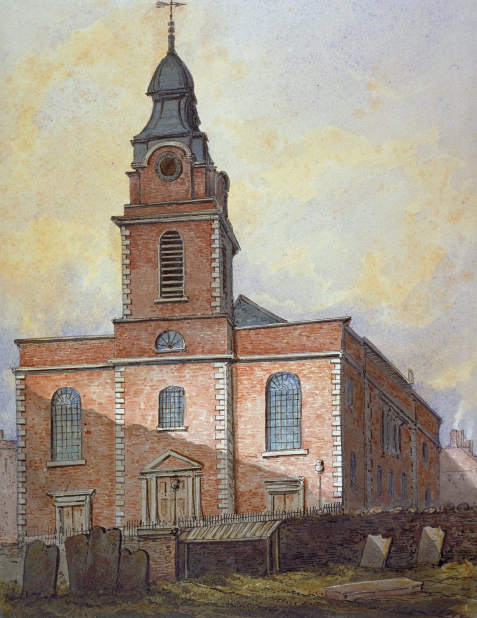Church of St John-at-Wapping, London, c1815 av William Pearson