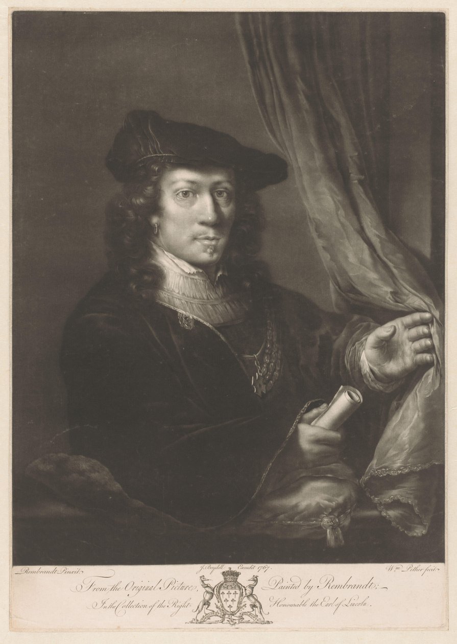 Portrett av en ukjent mann av William Pether