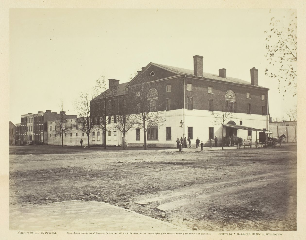 Old Capitol Prison, Washington, 186165. av William R. Pywell