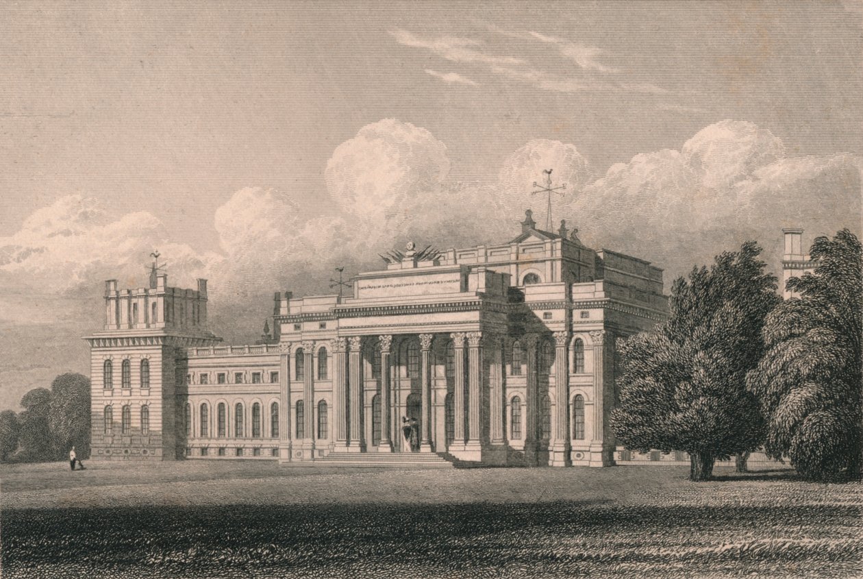 Blenheim, South East View, Oxfordshire, 1831. av William Radclyffe