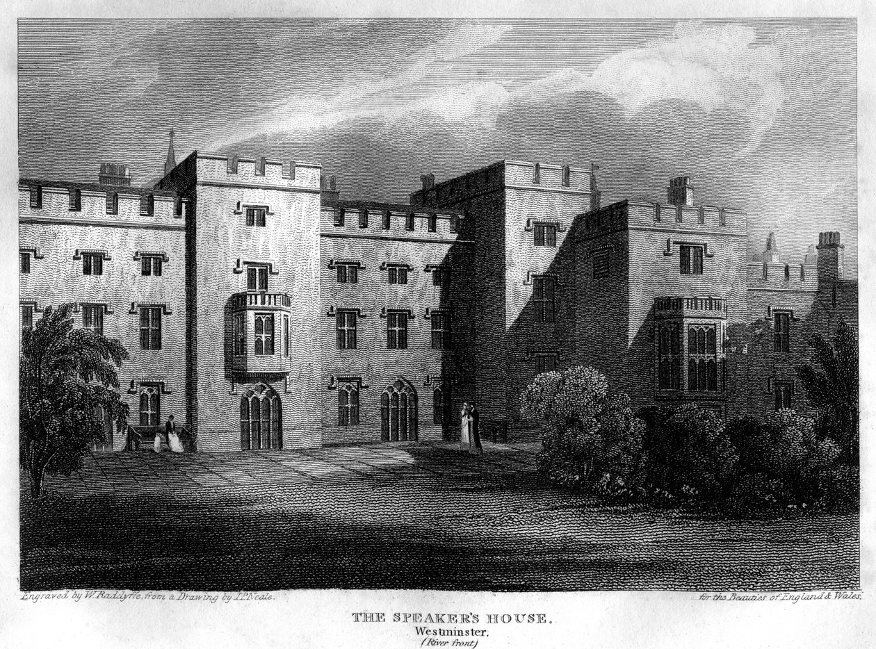 The Speakers House, Westminster, London, 1815. av William Radclyffe