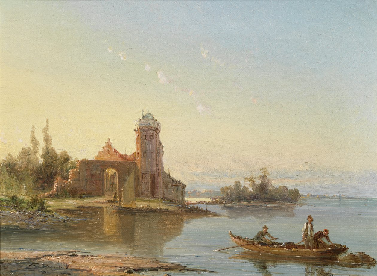 Medenbluk, Zuider Zee, Holland, 1863 av William Raymond Dommerson