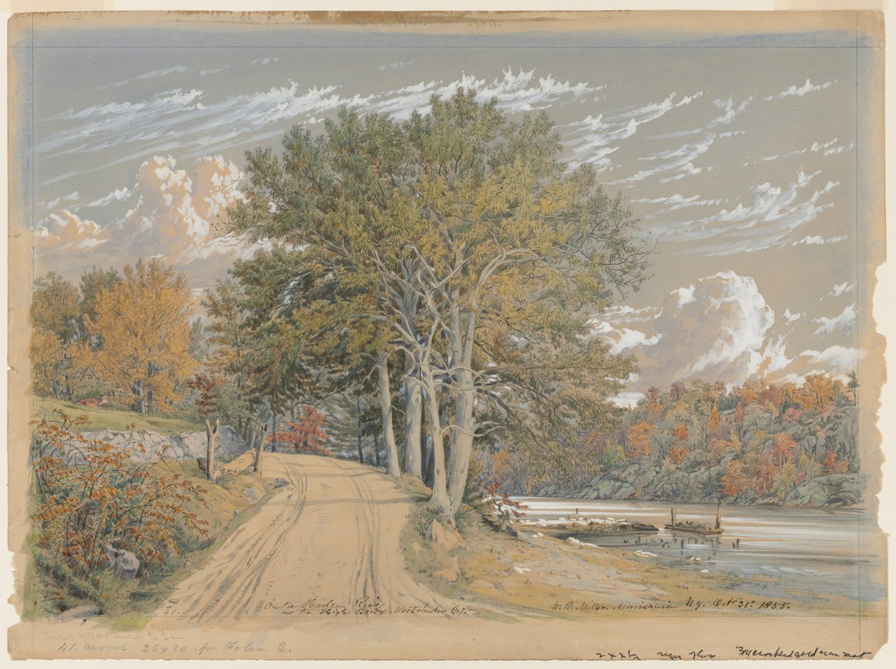 På Harlem River, 1855. av William Rickarby Miller