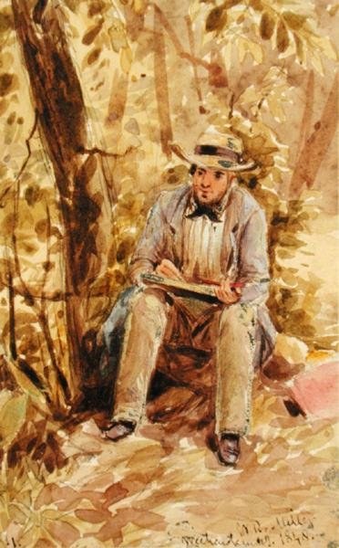 Selvportrett av William Rickarby Miller