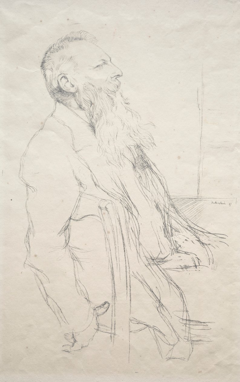 Auguste Rodin, 1897. av William Rothenstein