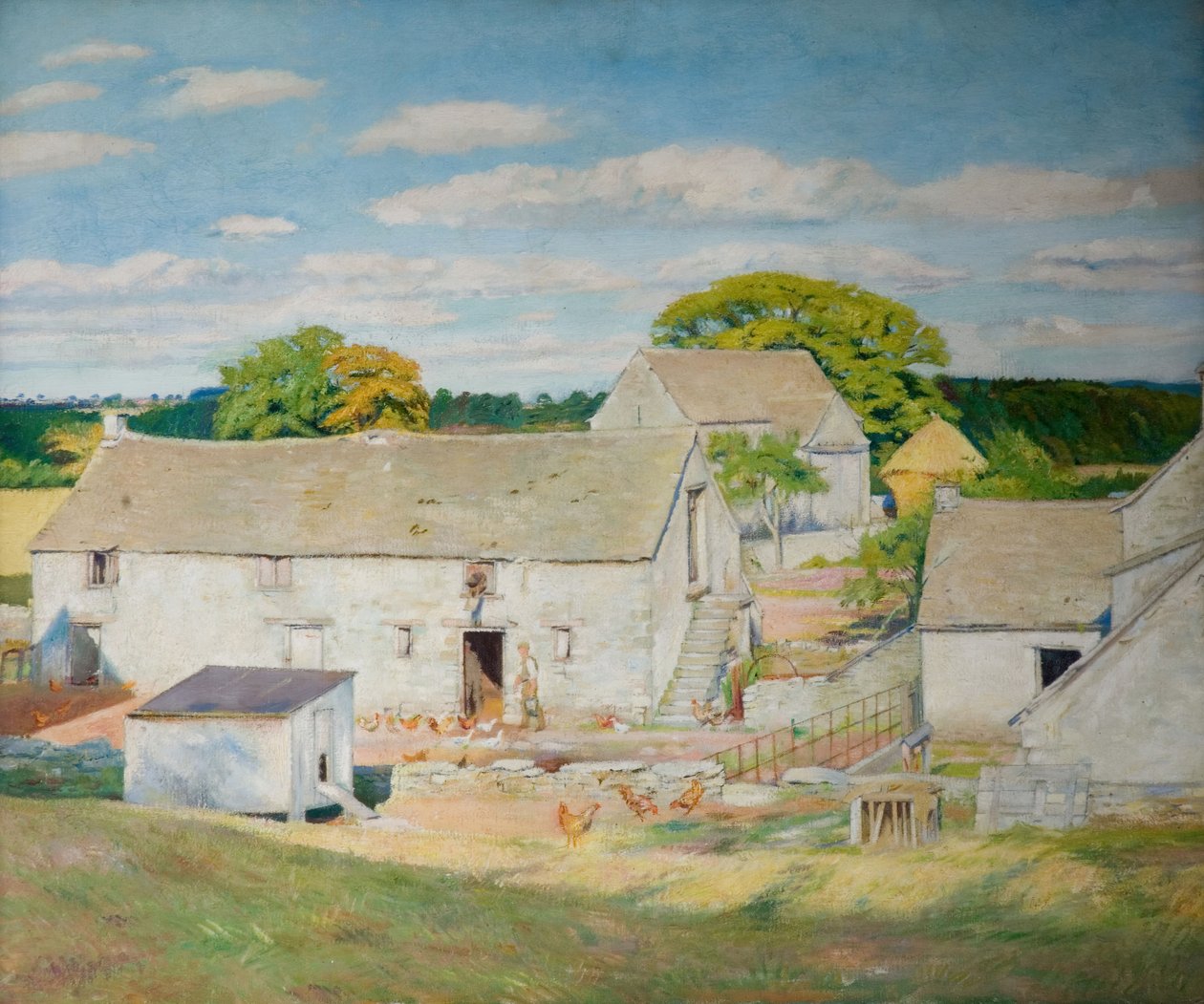 Oakridge Farm - sensommer, 1933. av William Rothenstein